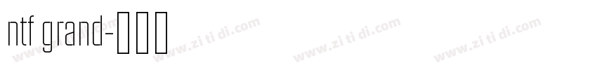 ntf grand字体转换